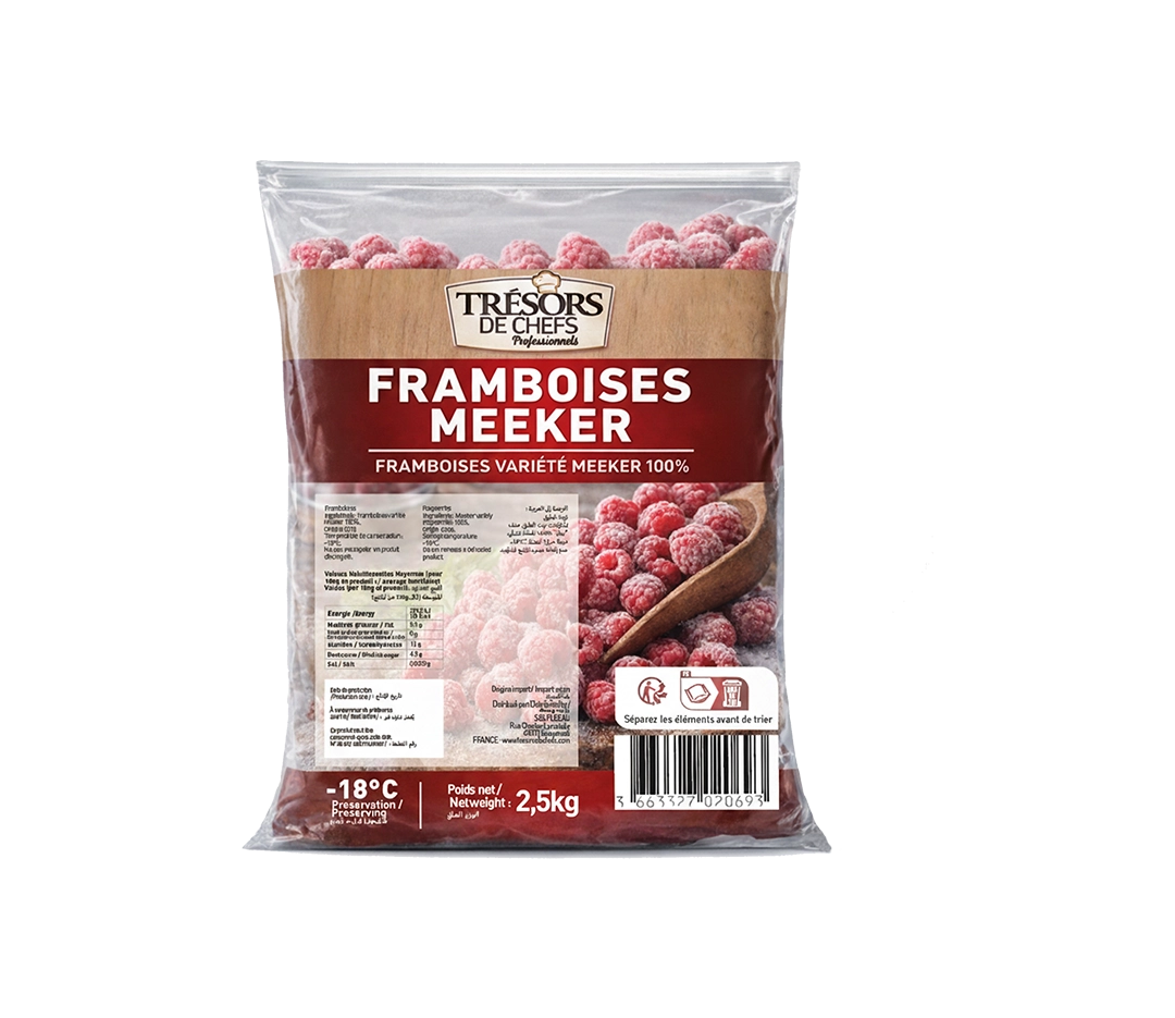 Framboises Mecker IQF - 4x2.5kg