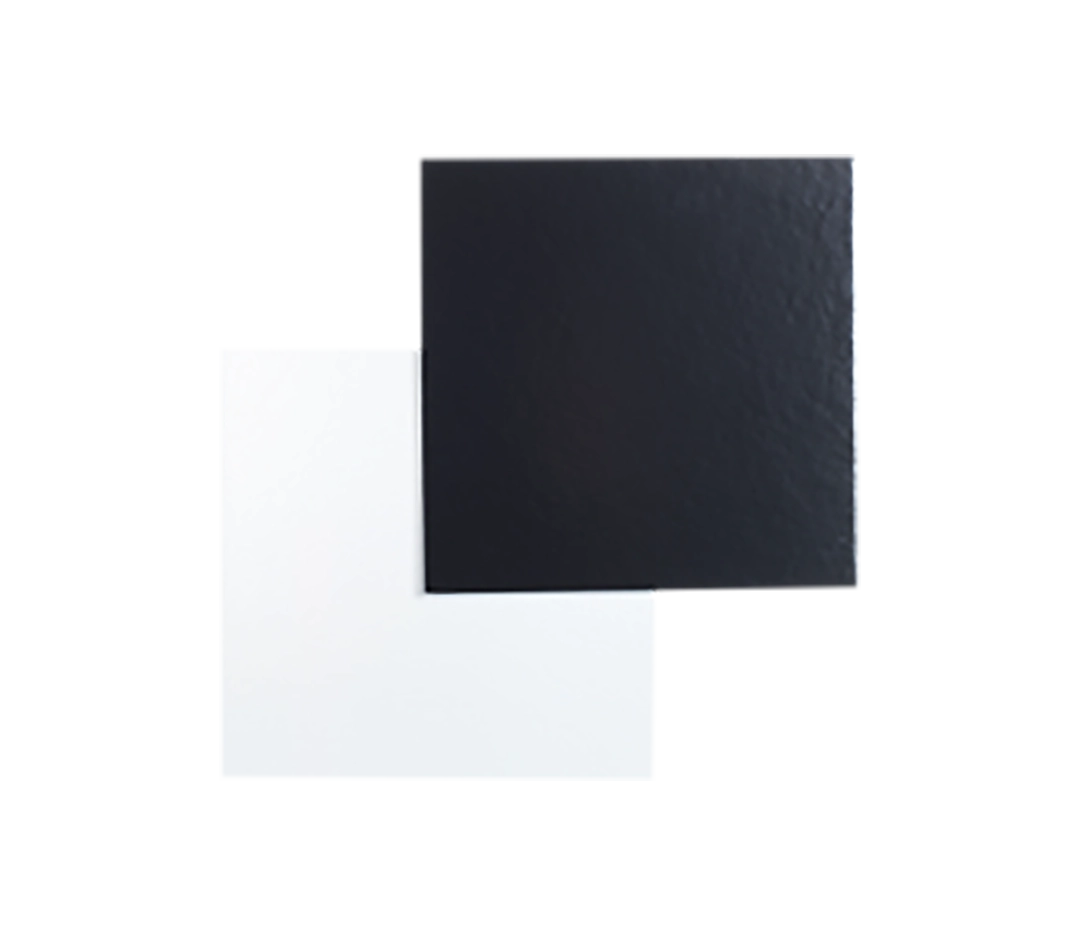 Carré Noir / Blanc 22 cm x50