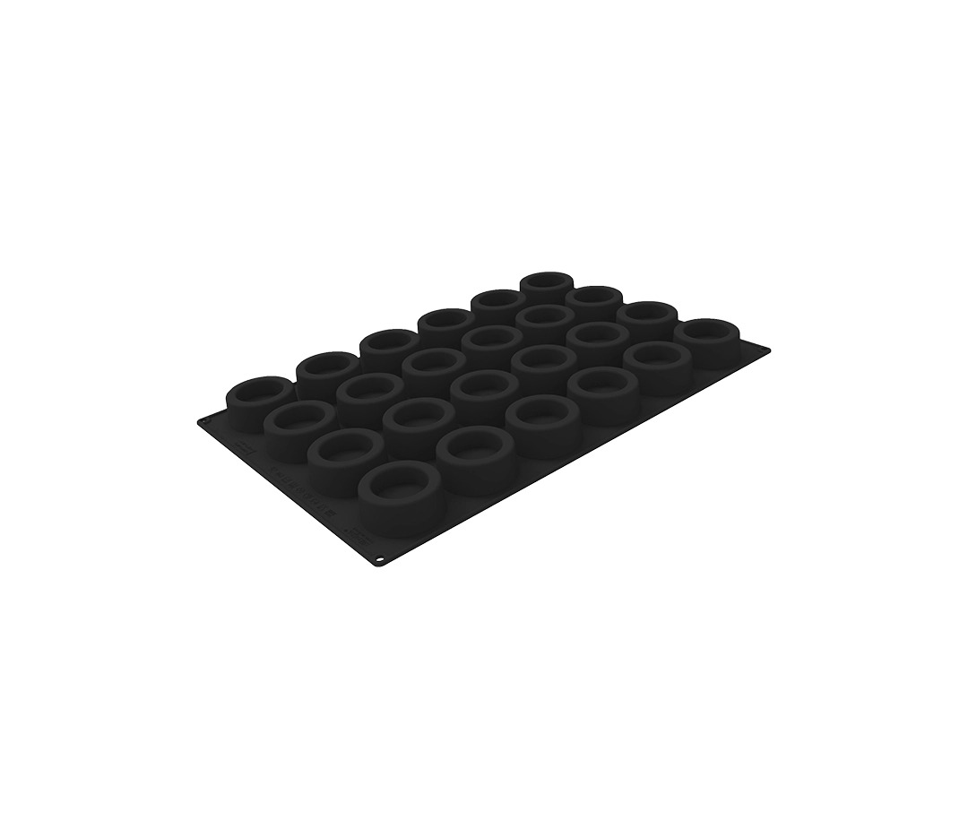 Moule 24 Savarins ronds - h35 x d80mm