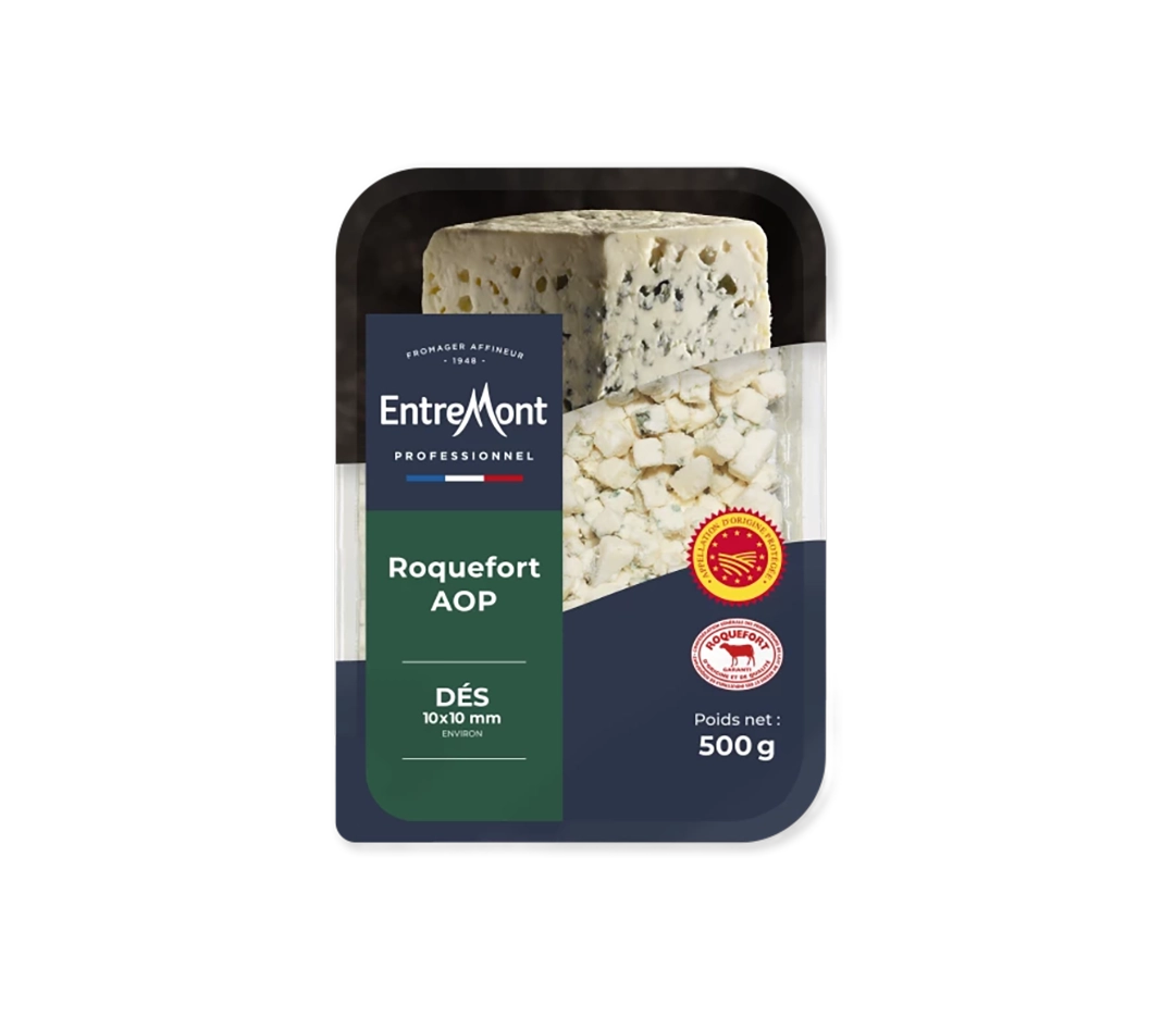 Dés de roquefort AOP Entremont - 500g