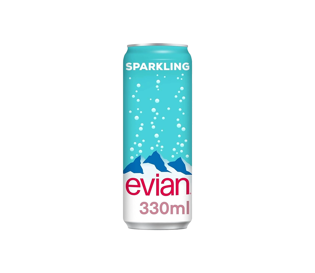 Evian Eau Pétillante Canette - 24x33cl