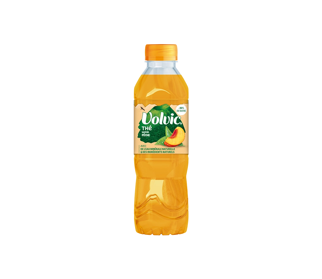 Volvic Thé Pêche 50cl - Pack 4x6