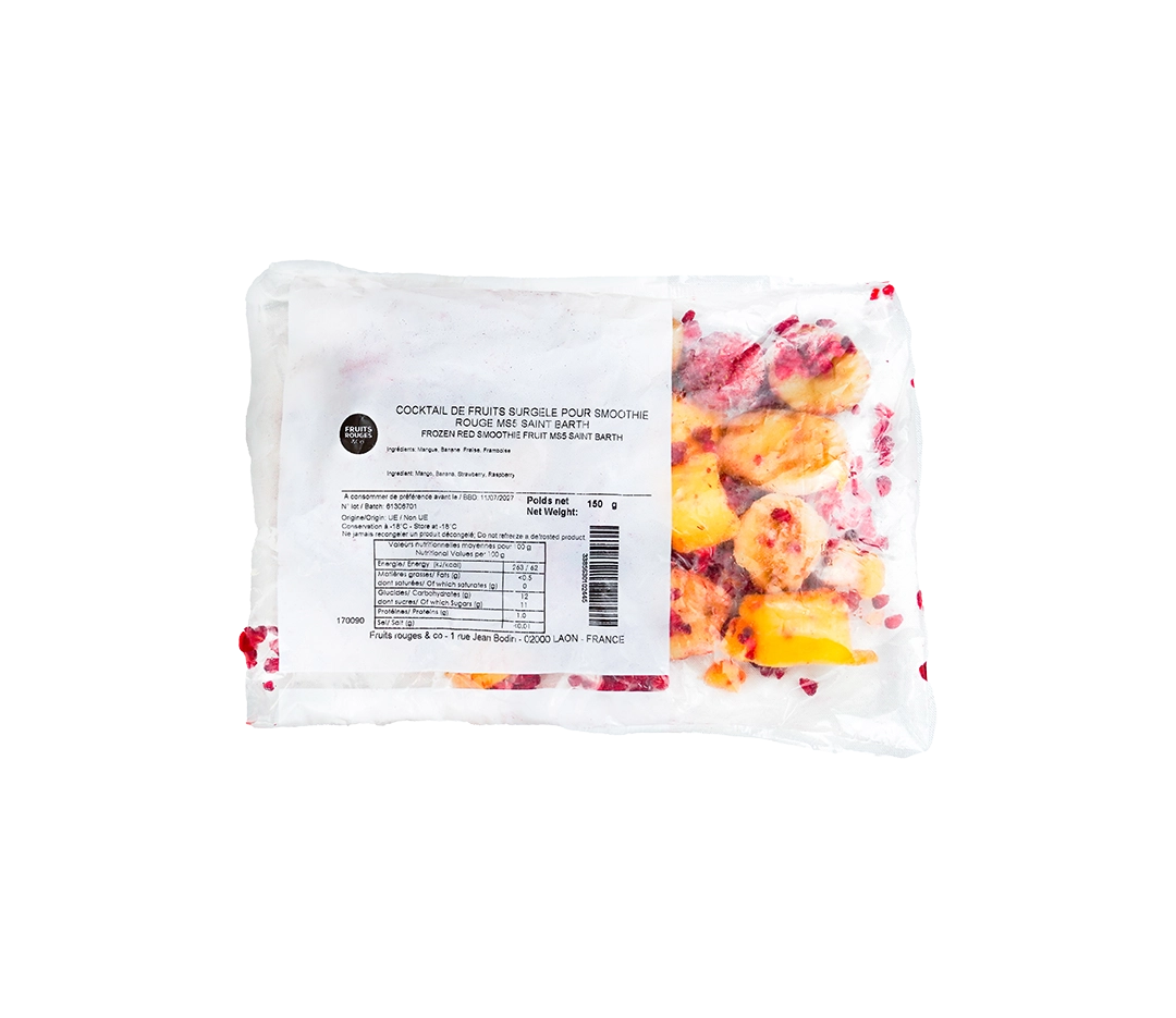 Smoothie Mangue Banane Fraise - 15x150g