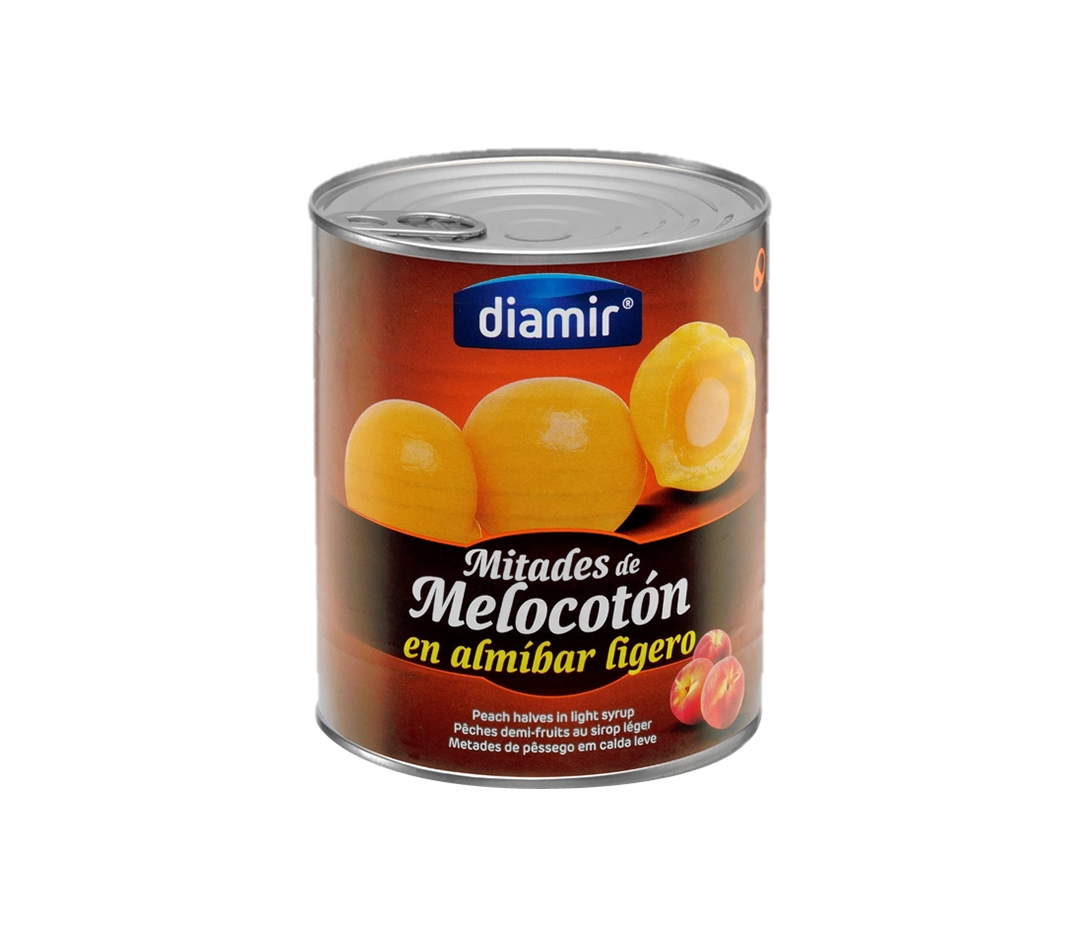 Oreillons de Pêches au Sirop en Boîte 4/4