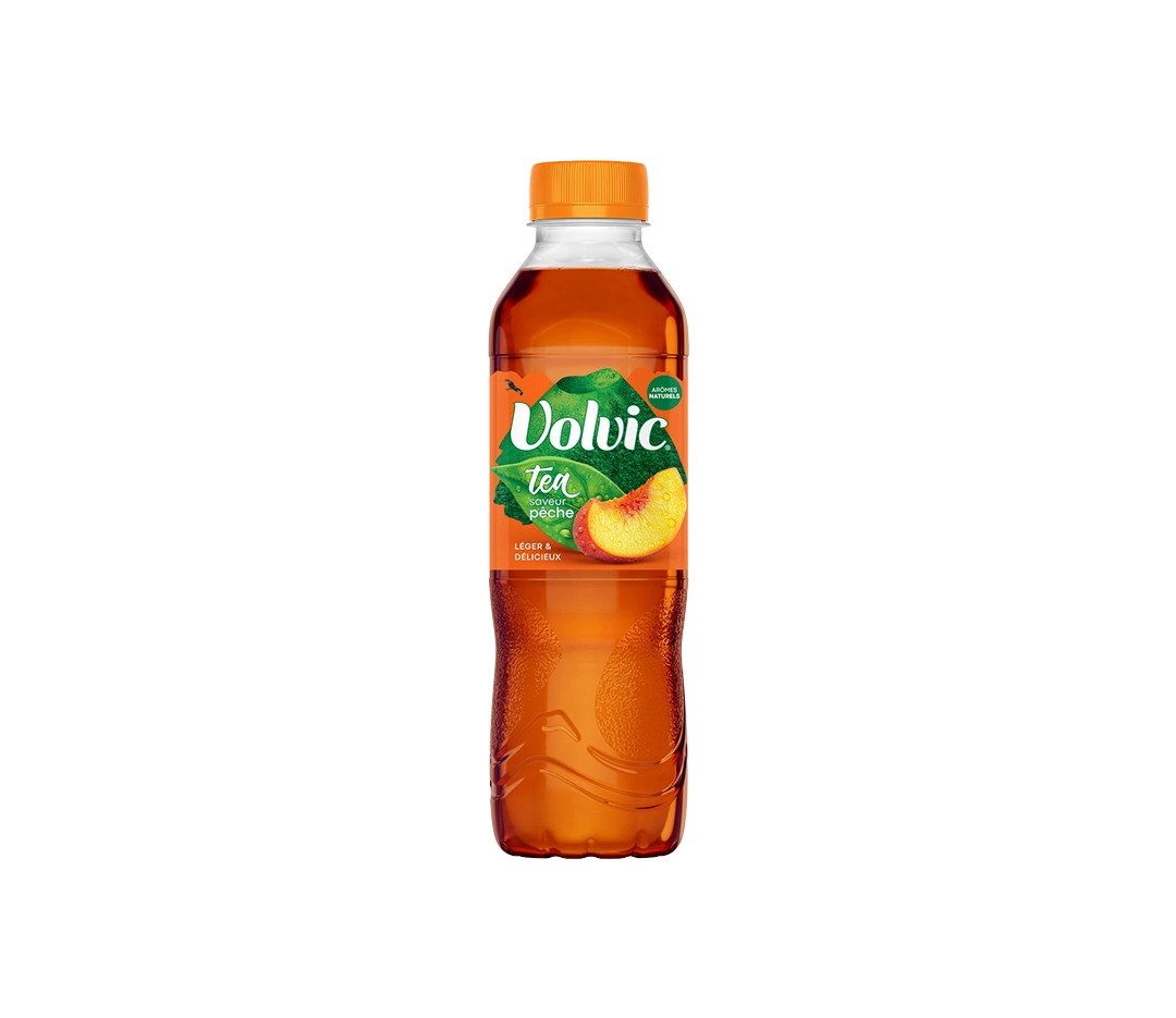 Volvic Thé Pêche 50cl - Pack 4x6