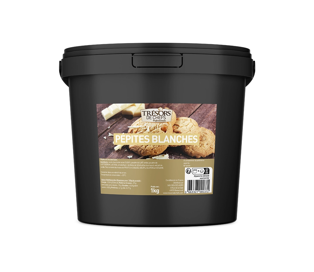 Pépites de chocolat blanc 30% - 5kg