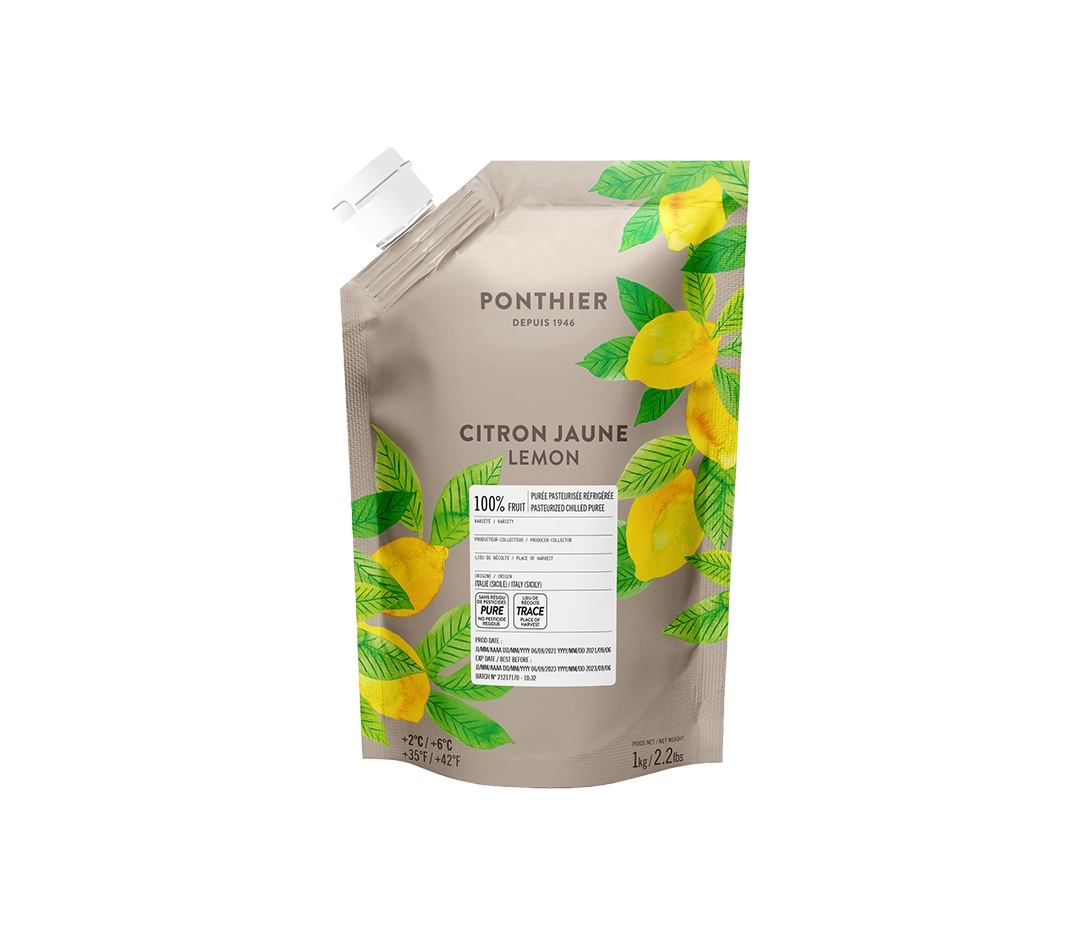 Purée de citron jaune fraiche- 1kg