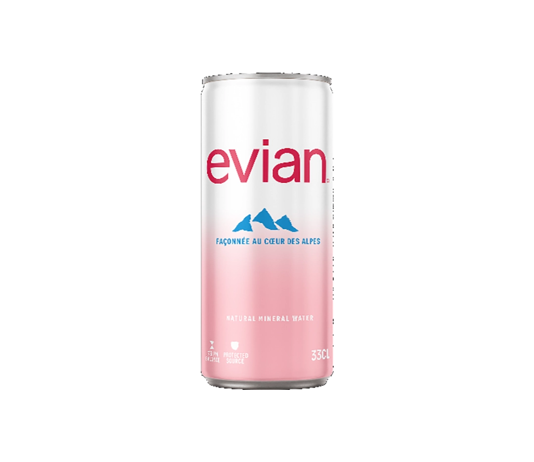 Evian Plate en Canette 24x33cl