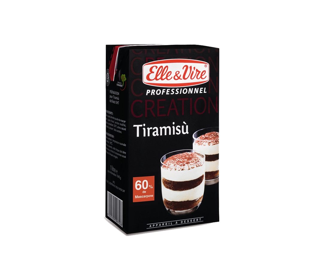 Préparation Tiramisu 60% Mascarpone- 1L