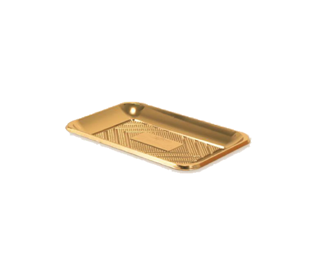 Plateau métal or 23,5x16 - Lot de 100
