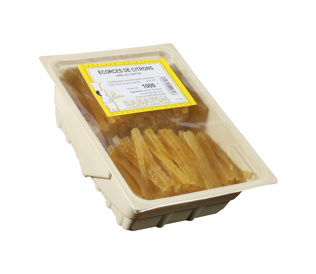 Lamelles écorces citrons - 1kg