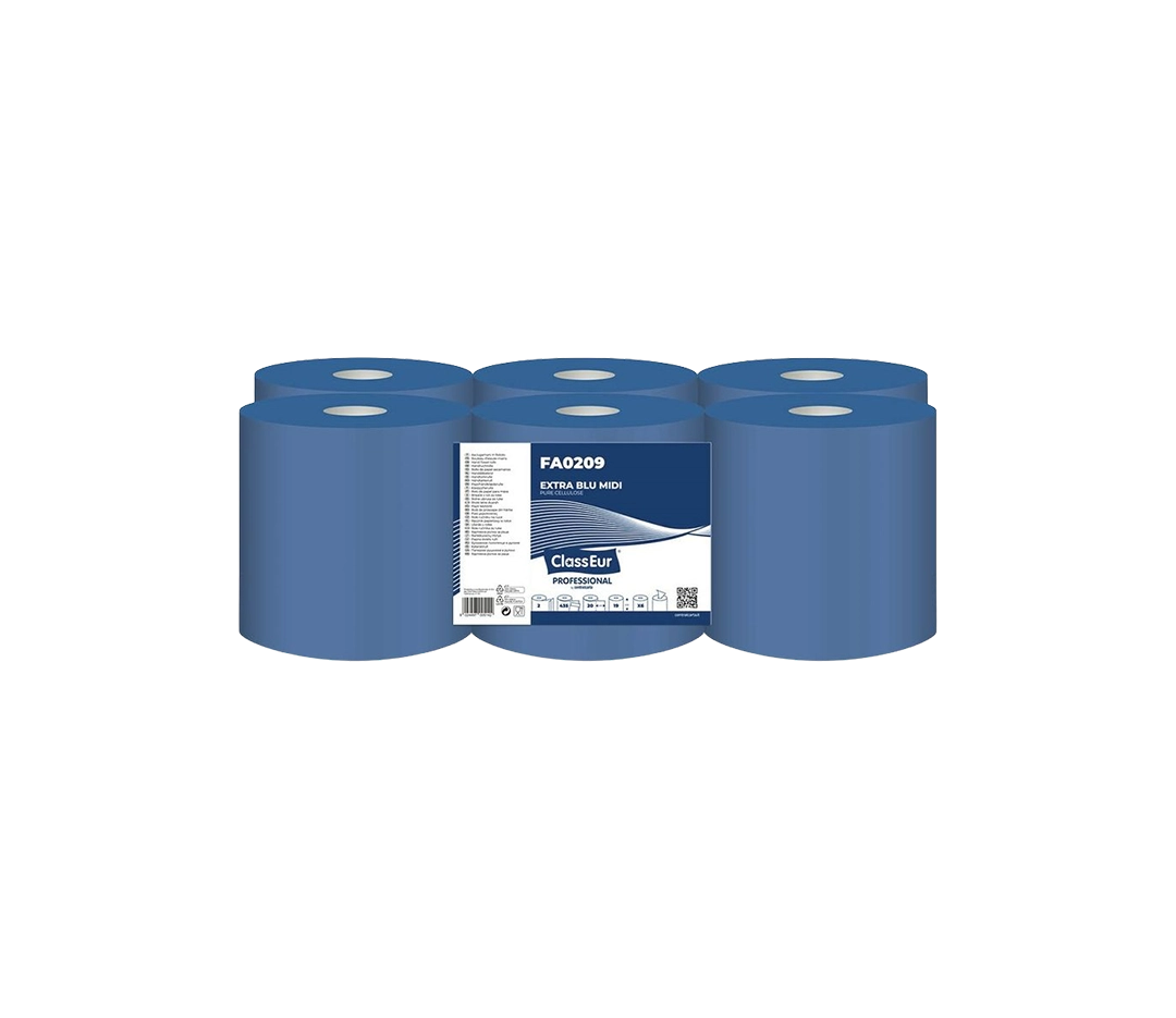 Essuie-main maxi bleu - 6x450F