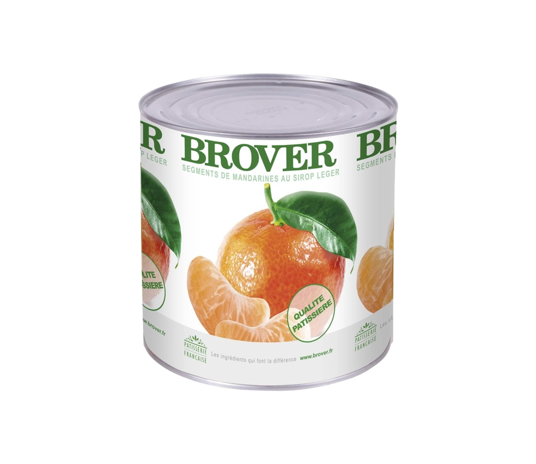 Mandarine sirop segment boite 3/1