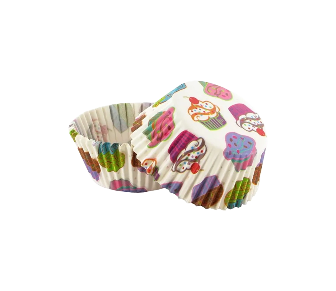 Caissettes thème cupcakes - Paquet de 50