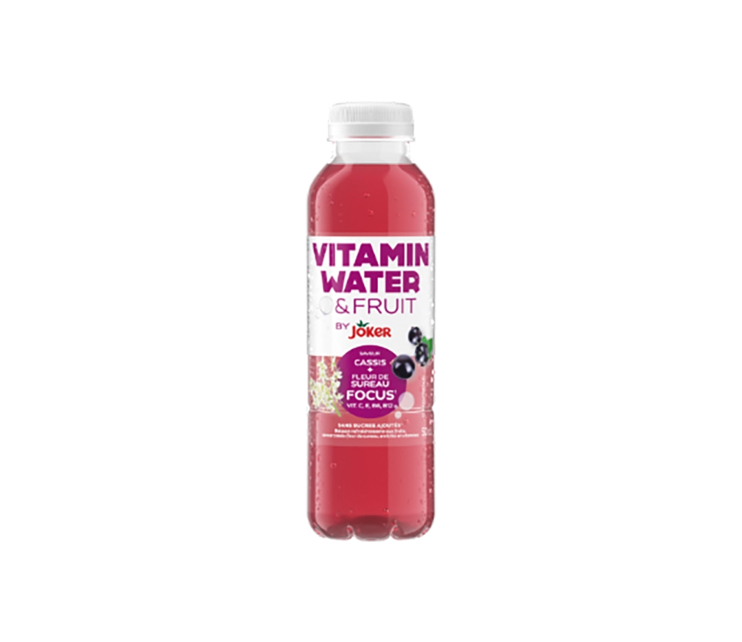 Vitamin water cassis sureau - 6x50cl