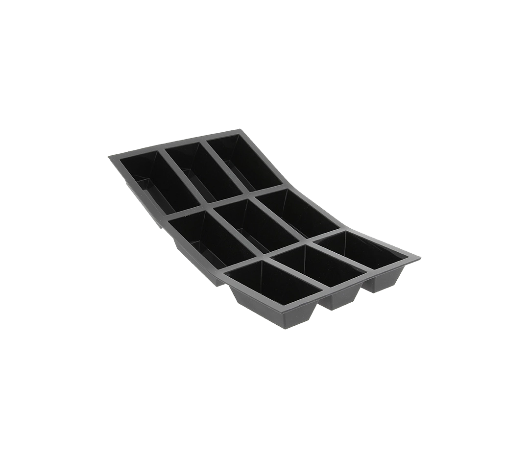 Moulflex pro noir - Plaque 9 portions cake