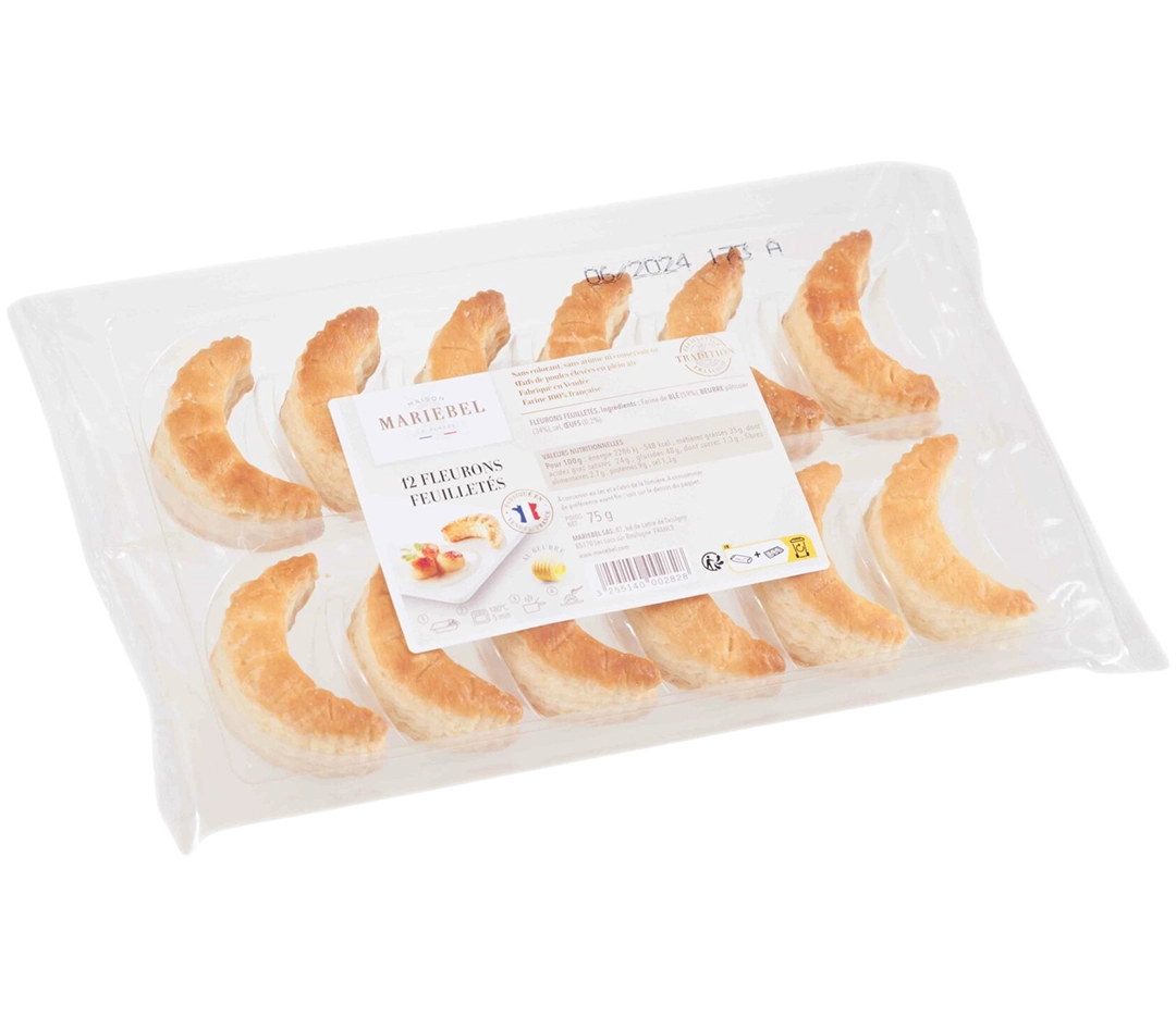 Fleurons en pâte feuilletée pur beurre (12 pièces)