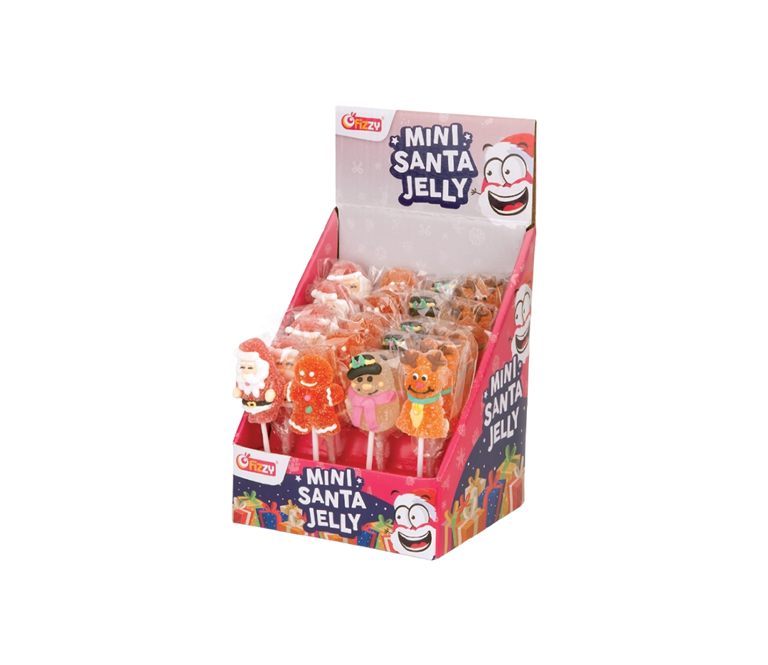 Sucettes Gélifiées de Noël en Présentoir de 24