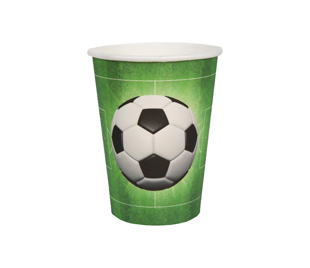 Gobelets Thème Football Vert 27cl - Lot de 10
