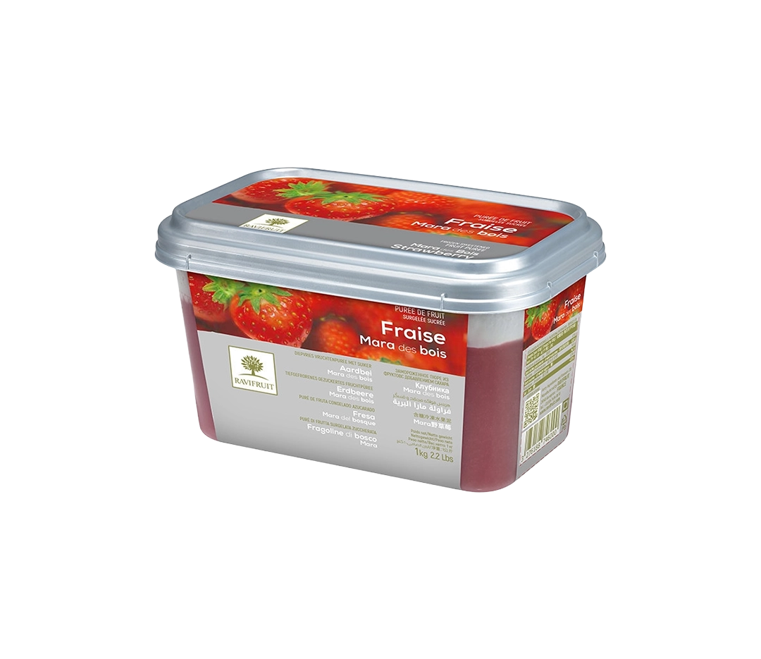 Purée fraise Mara des Bois Ravifruit 1kg