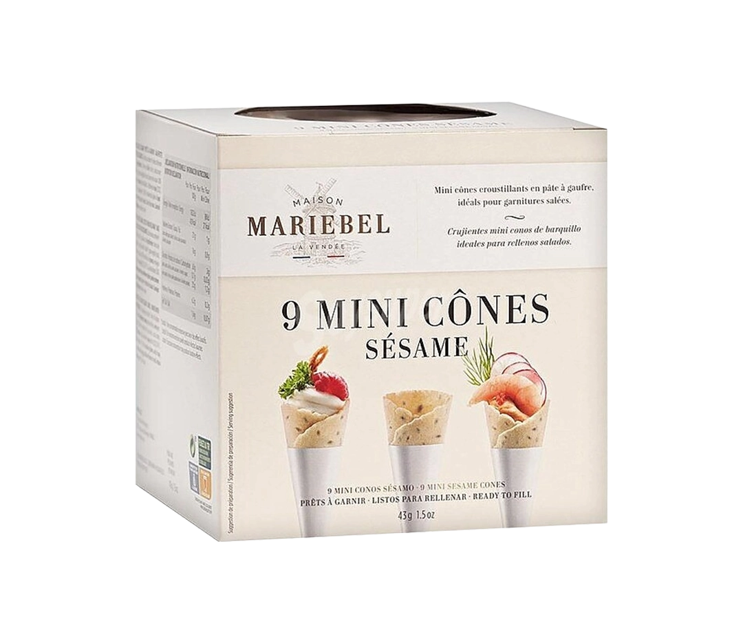 Mini cônes sésame x9 Mariebel | Prêt à garnir