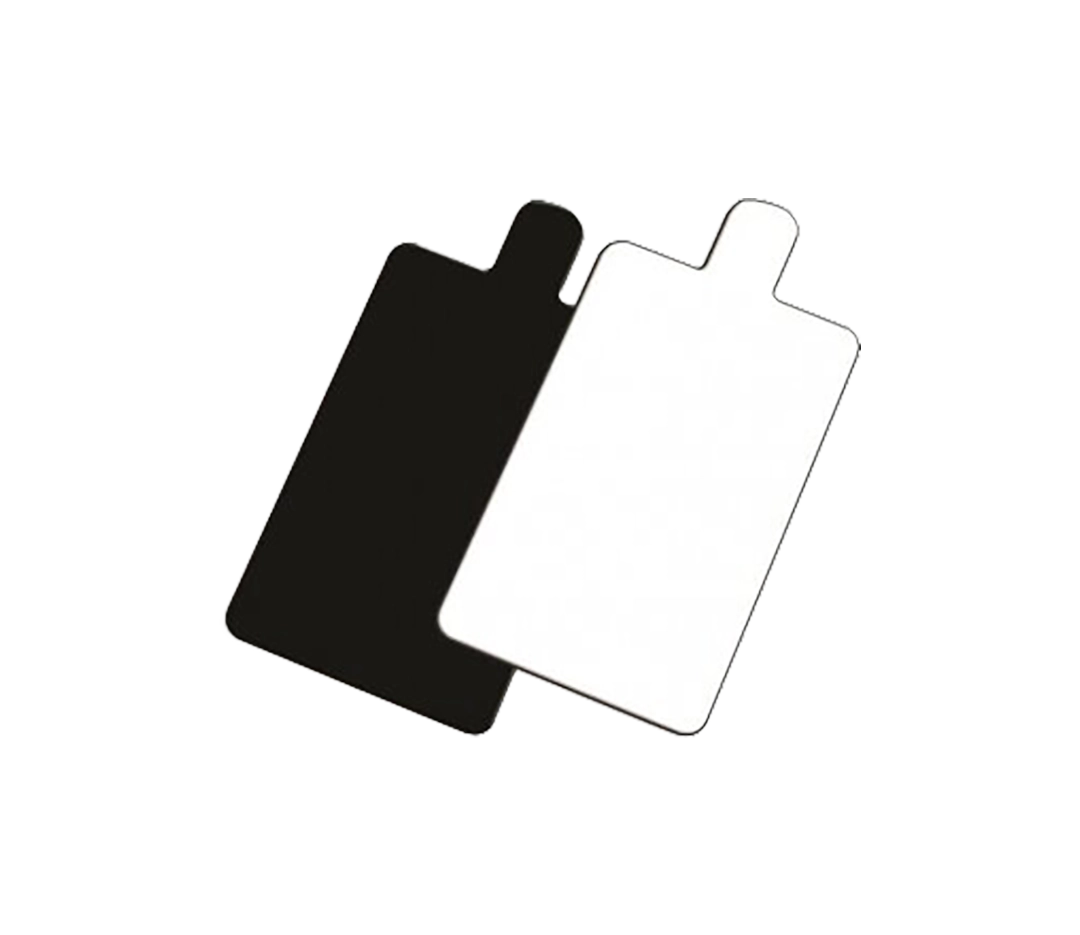 Languette Rectangle Noir Blanc 9,5*5,5cm x200