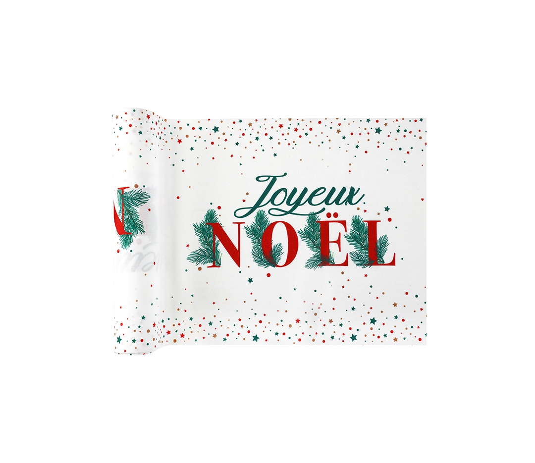 Chemin de table Noël pain d'épices - 28 cm x 3 m