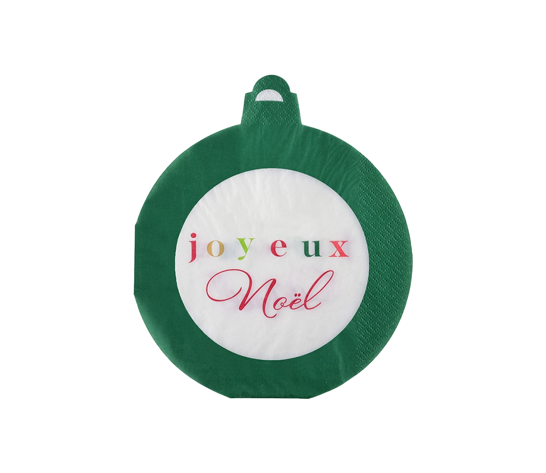 Serviette Noël Laponie - 33 x 38 cm