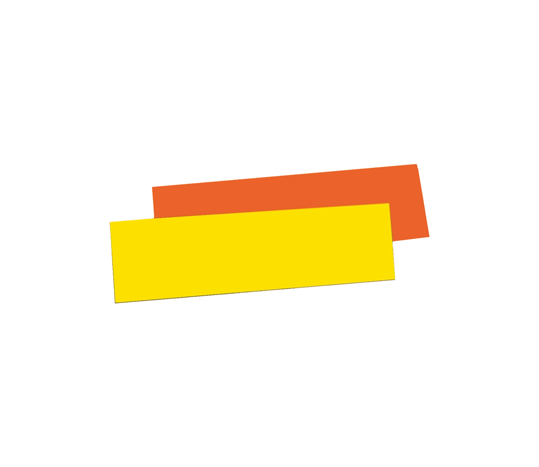 Semelle bûche droite orange/citron 40 cm - x50