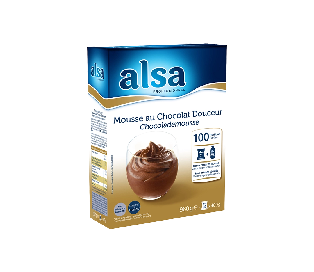 Préparation mousse chocolat douceur Alsa - 960 g