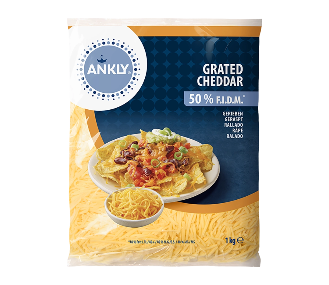Cheddar rouge râpé Ankly - 1 kg