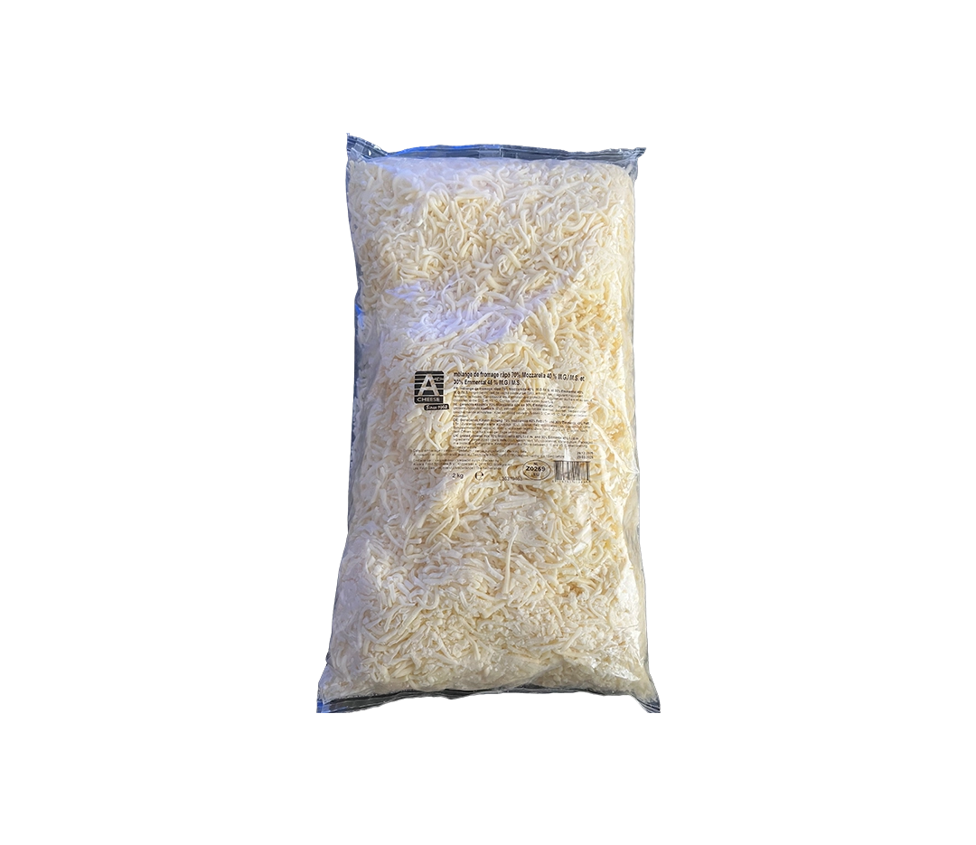 Mix emmental mozzarella râpé Ankly - 1 kg