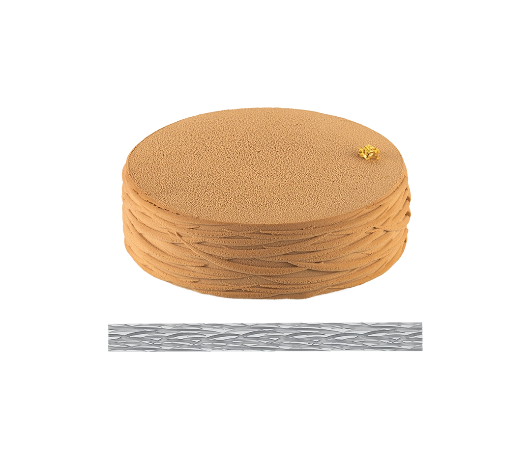 Moule silicone bande décor osier | Mallard Ferrière - 55 x 5 cm