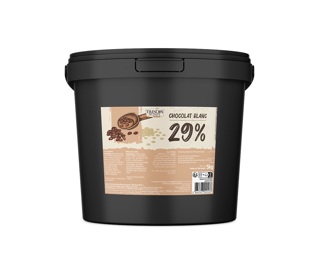 Couverture chocolat blanc 29% | TDCP - 5 kg
