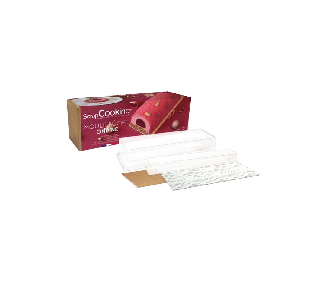 Coffret moule bûche Ondine | ScrapCooking - 4 pièces