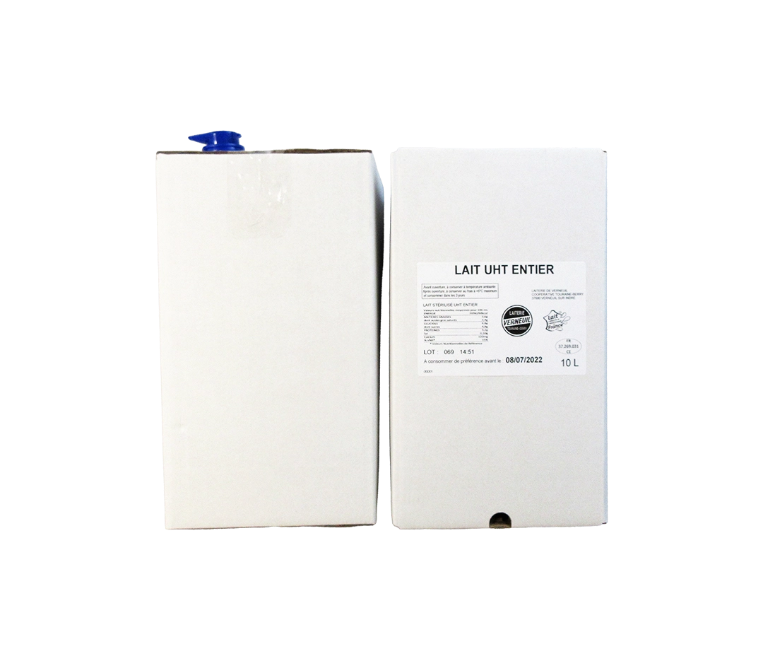 Lait entier bib Verneuil - 10L