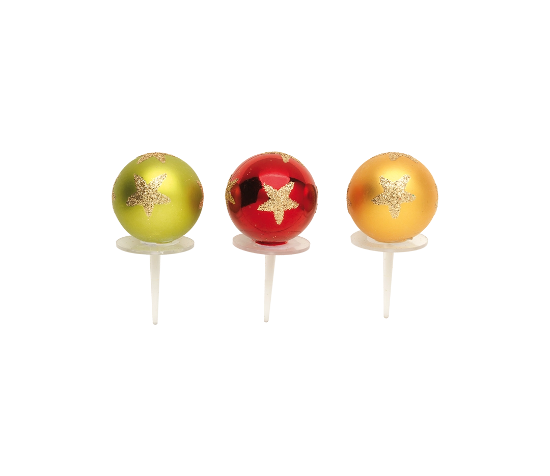 Boules de Noël dorées 30 mm | Nordia - 48 pièces