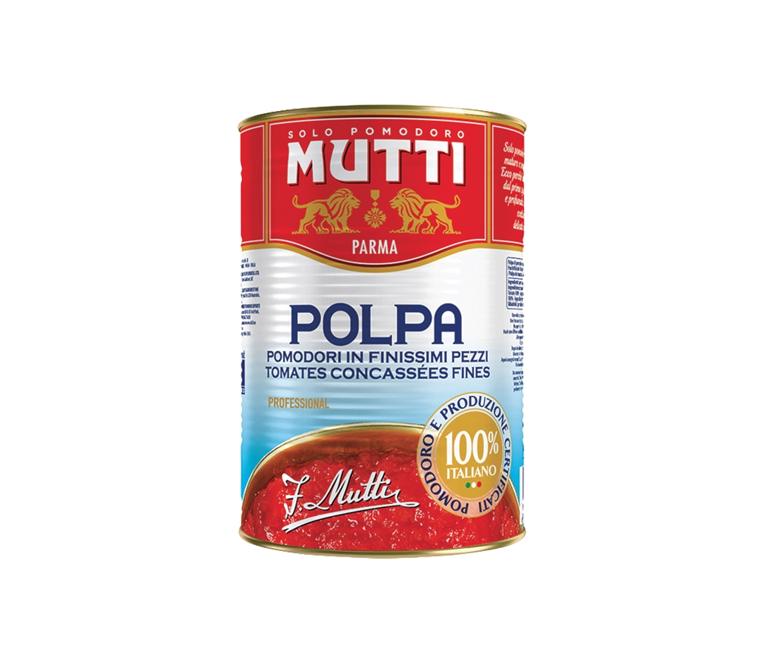 Tomates concassées fines Polpa | Mutti - 4 kg