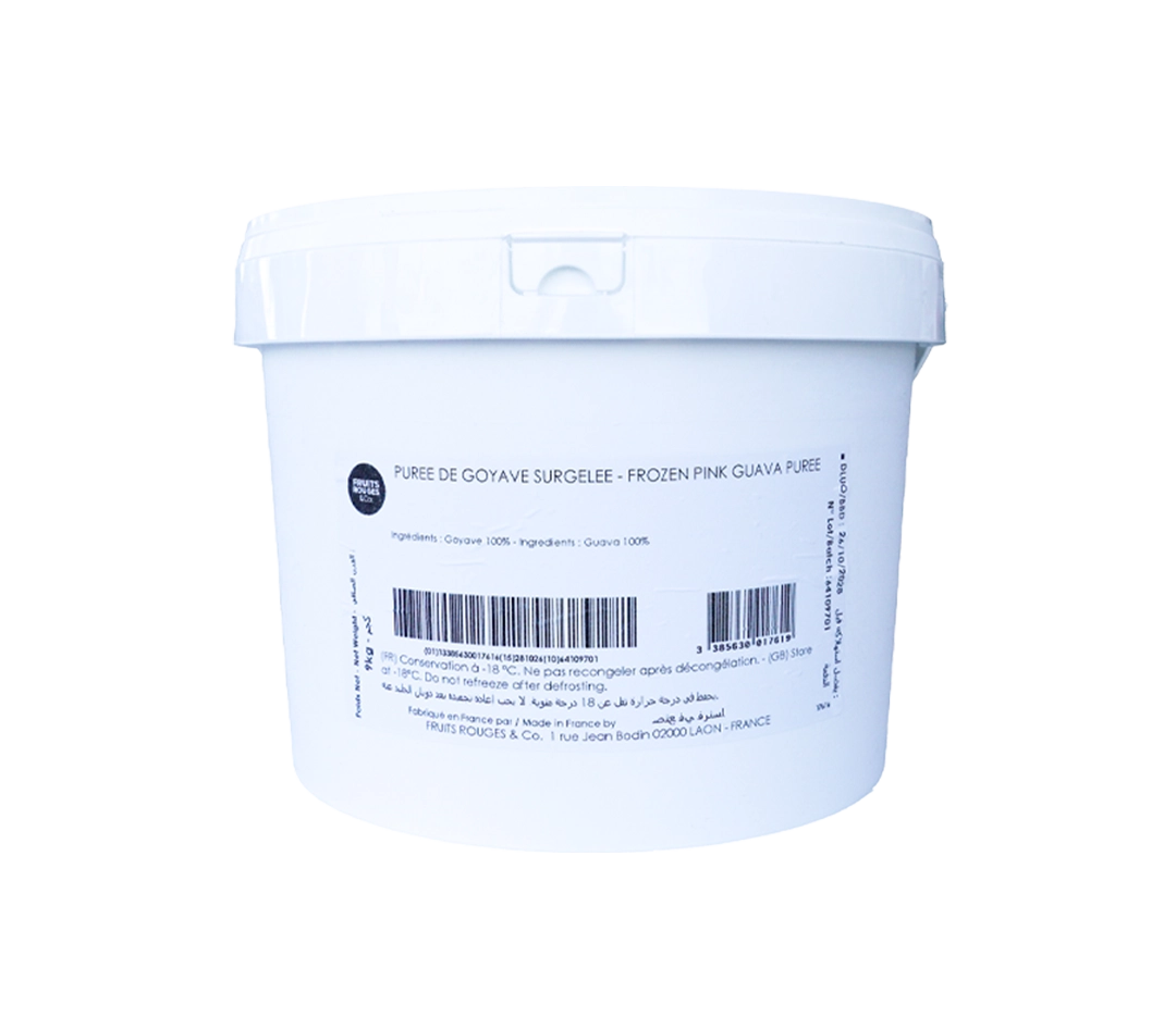 Purée 100% goyave surgelée | Fruits Rouges & Co - Seau 9 kg