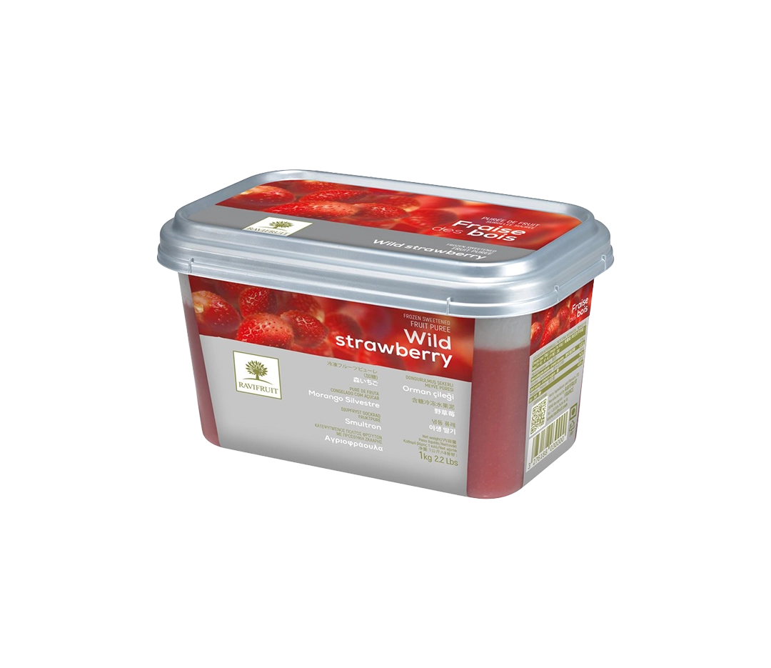 Purée de fraise des bois surgelée | Ravifruit - 1 kg