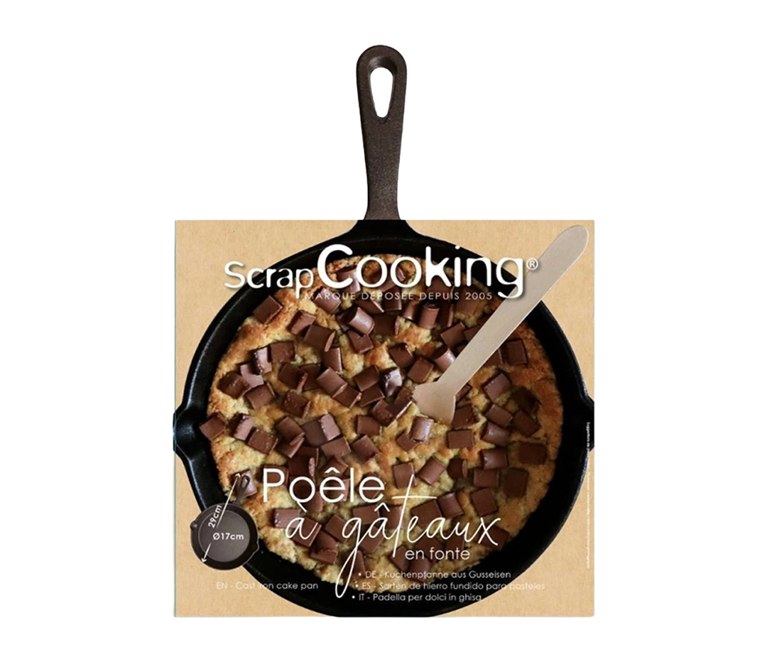 Poêle à gâteaux en fonte | ScrapCooking - 17 cm