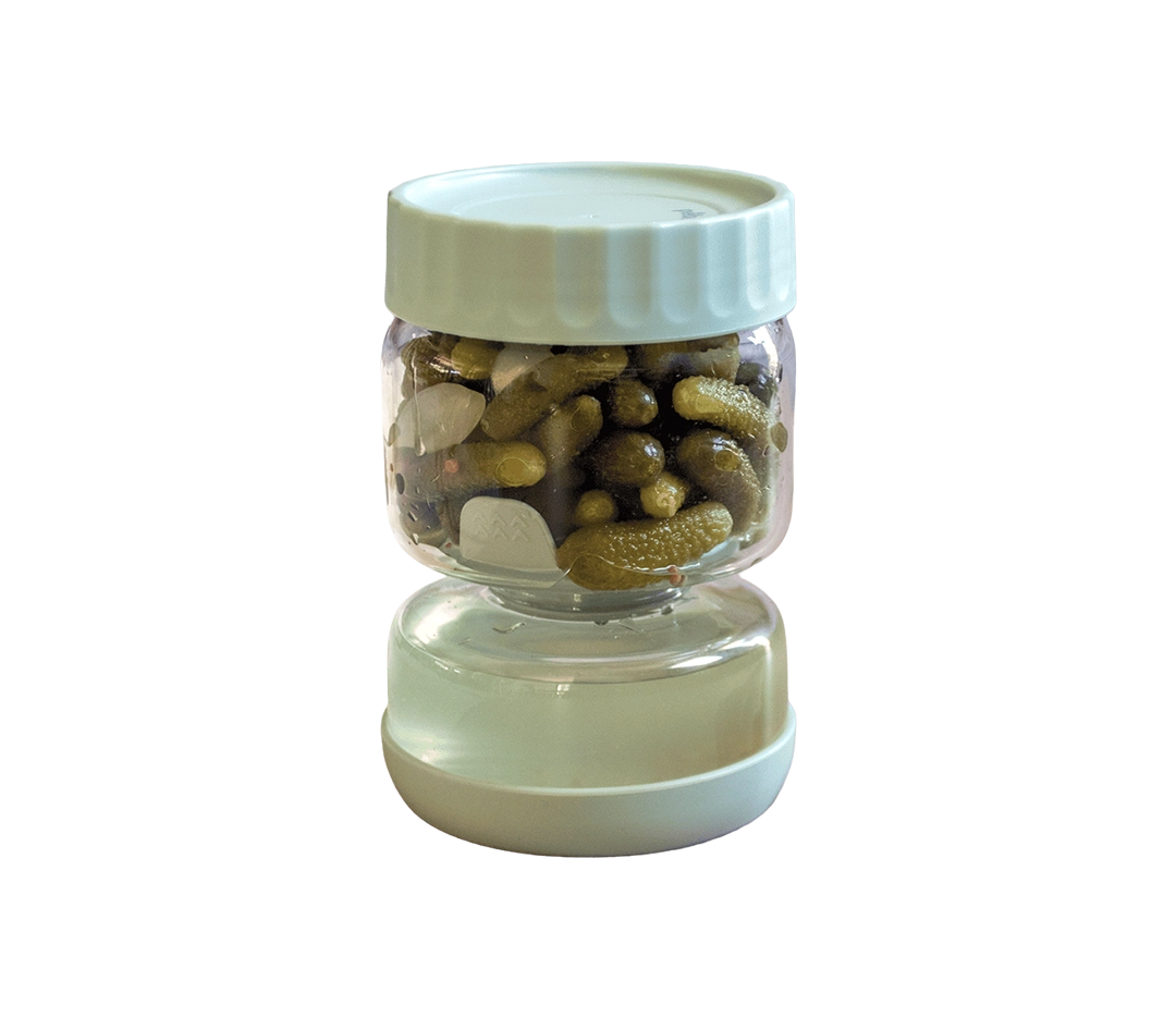 Bocal à cornichons avec séparateur | Pebbly - 900 ml