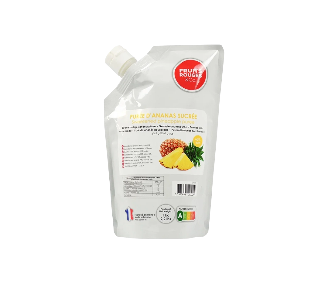 Purée d'ananas 90% | Fruits Rouges & Co  - 1 kg