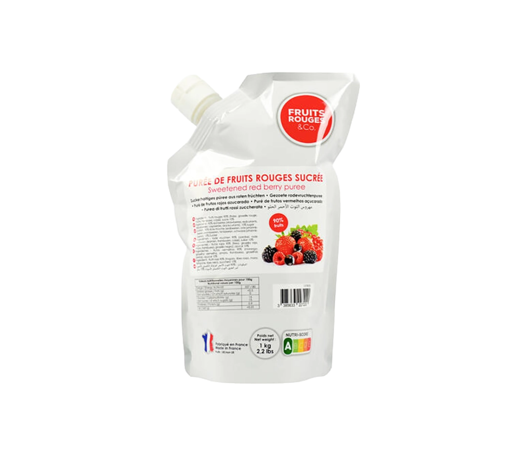 Purée fruits rouges 90% | Fruits Rouges & Co - 1 kg