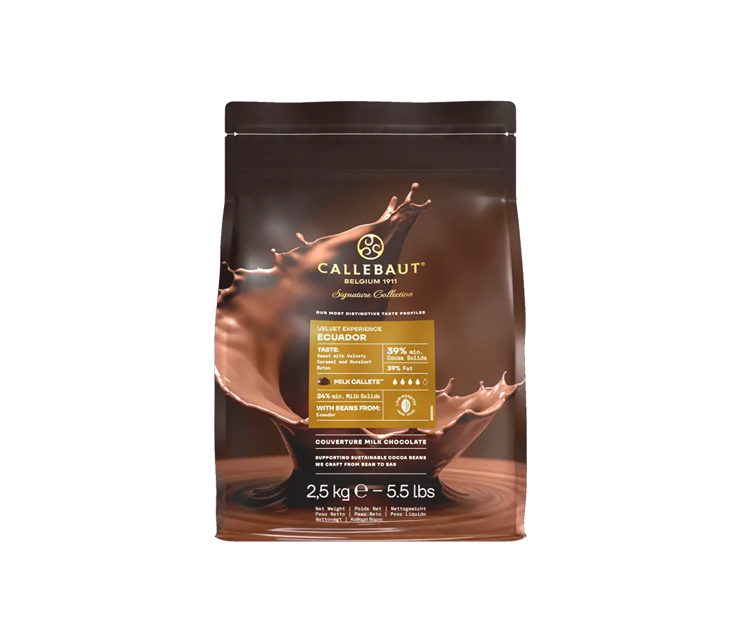 Couverture chocolat Équateur 39% | Callebaut - 2.5 kg
