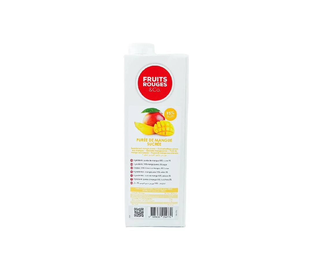 Purée 95% mangue aseptique | Fruits Rouges & Co - 1 L
