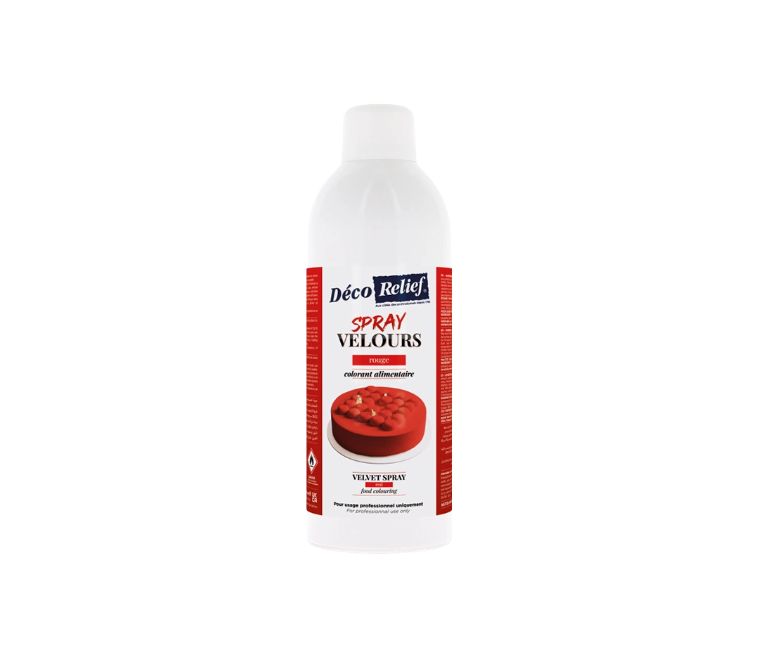 Spray velours rouge | Déco Relief - 400 ml