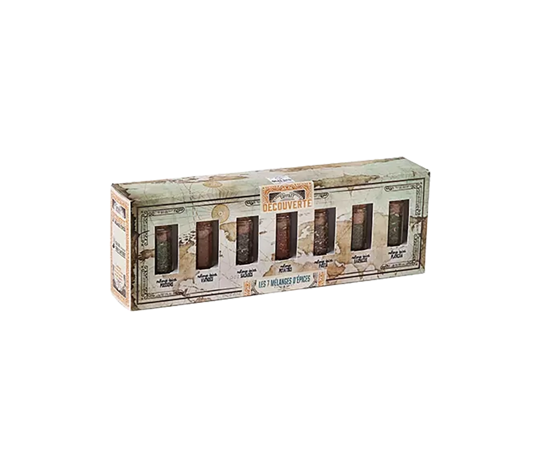 Coffret découverte 7 piments du monde bio | QUAI SUD - 54 g