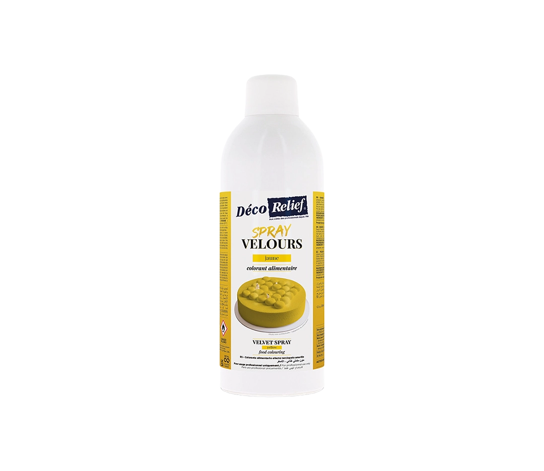 Spray velours jaune | Déco Relief - 400 ml