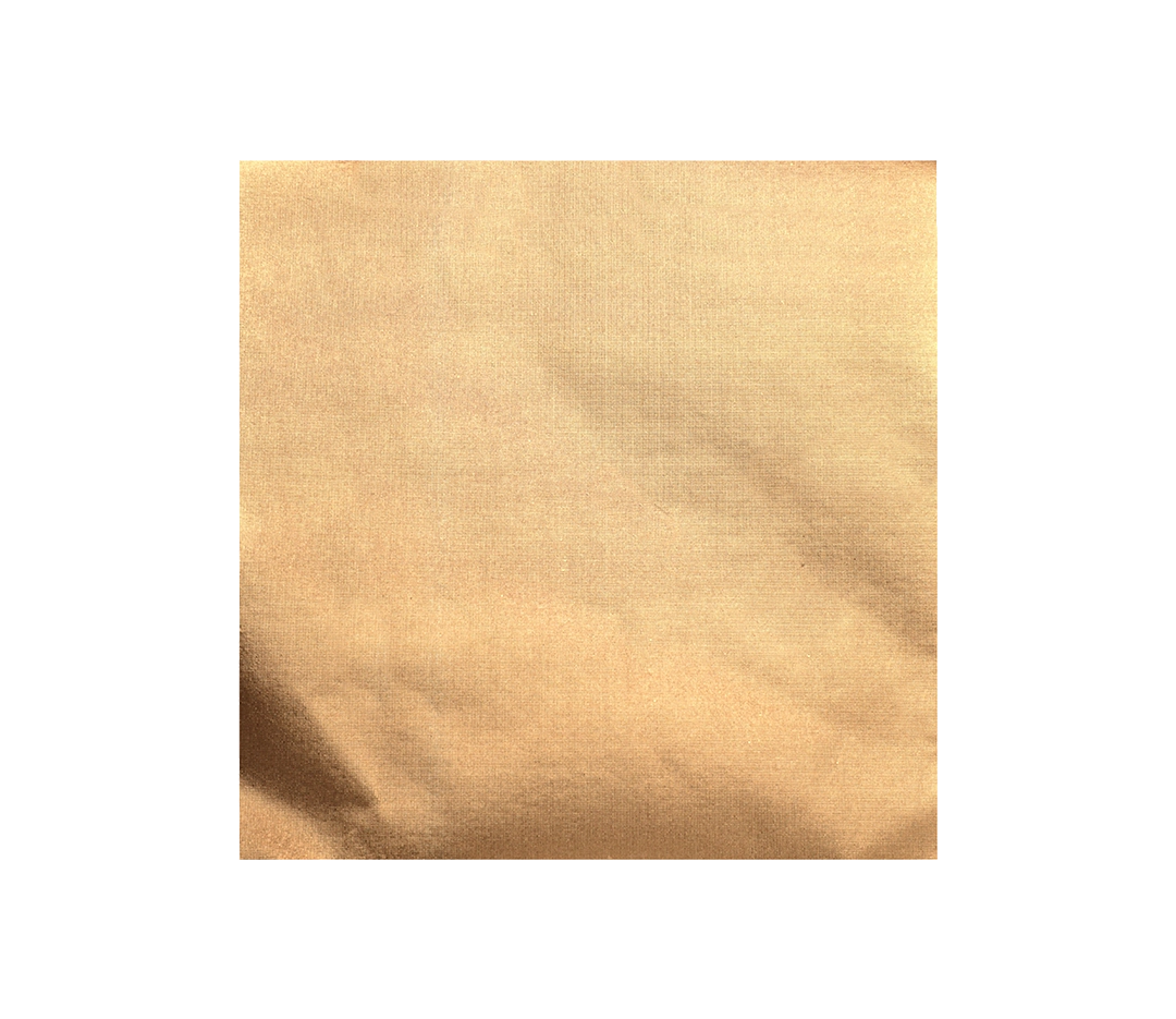 Carré alu marron glacé or 12 X 12 cm - 1000 pièces